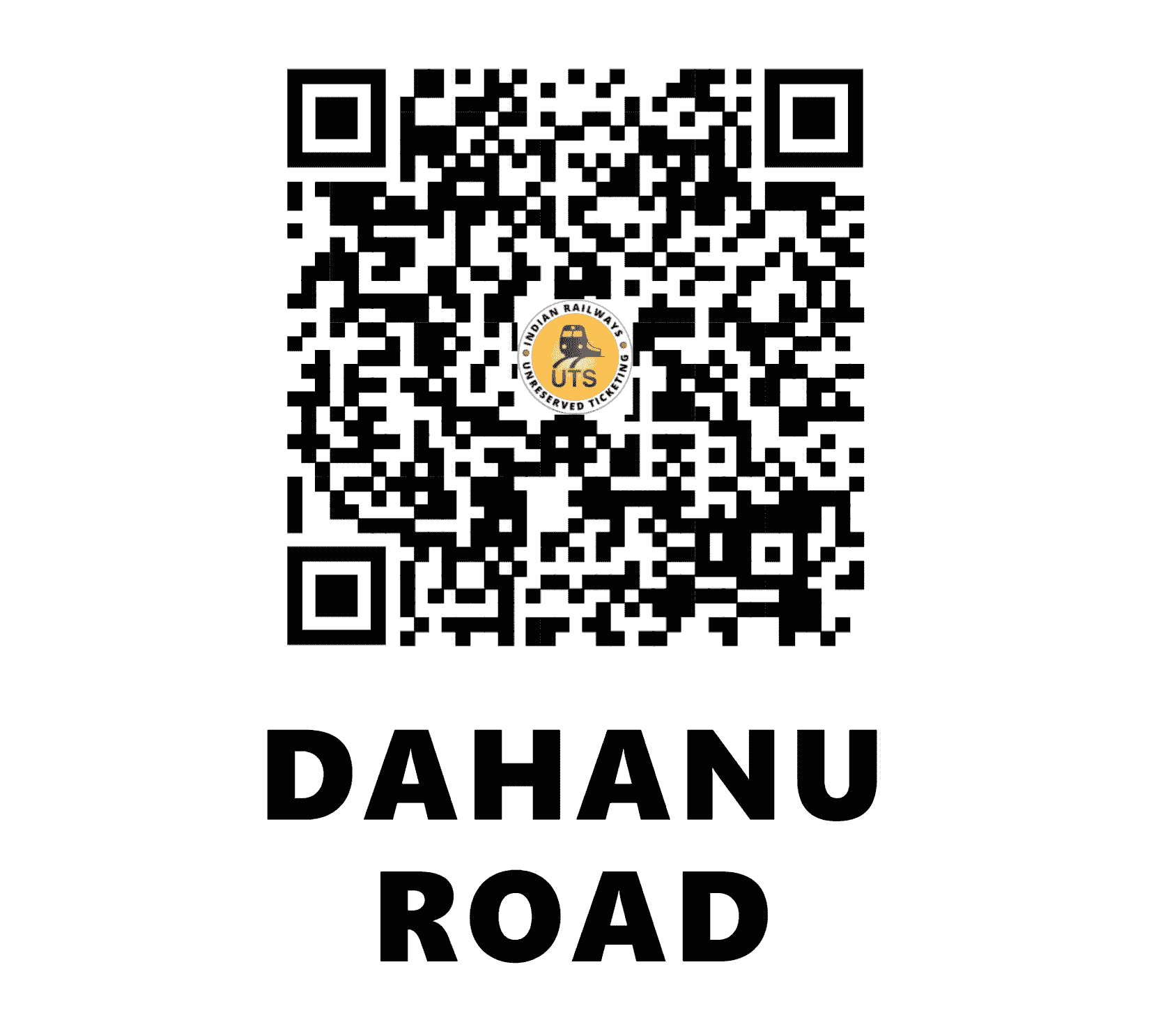 UTS QR Code for Dahanu Road - DRD